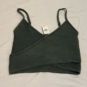 Aerie Sage Ribbed Tank